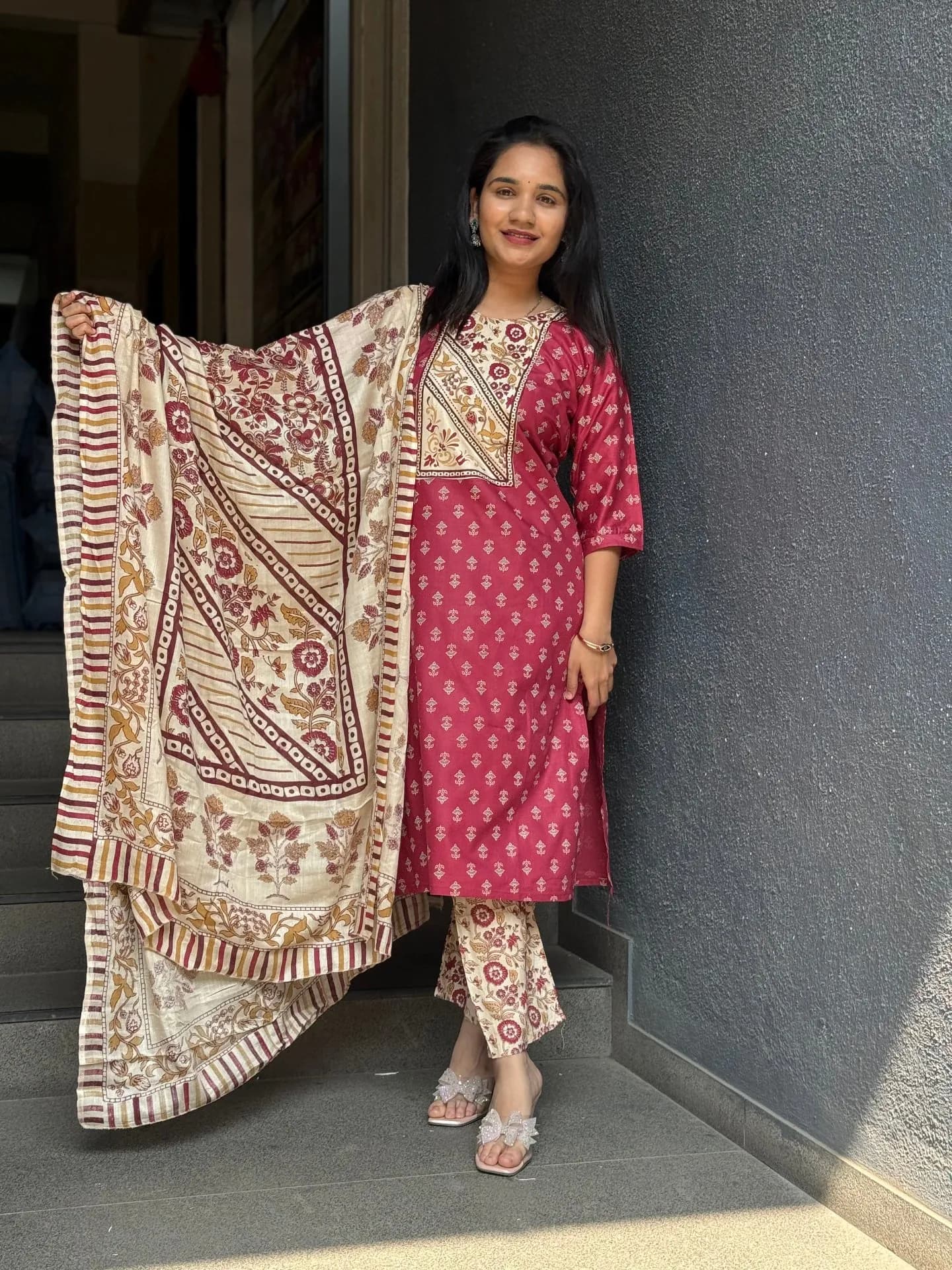 Royal Maroon Elegance Set