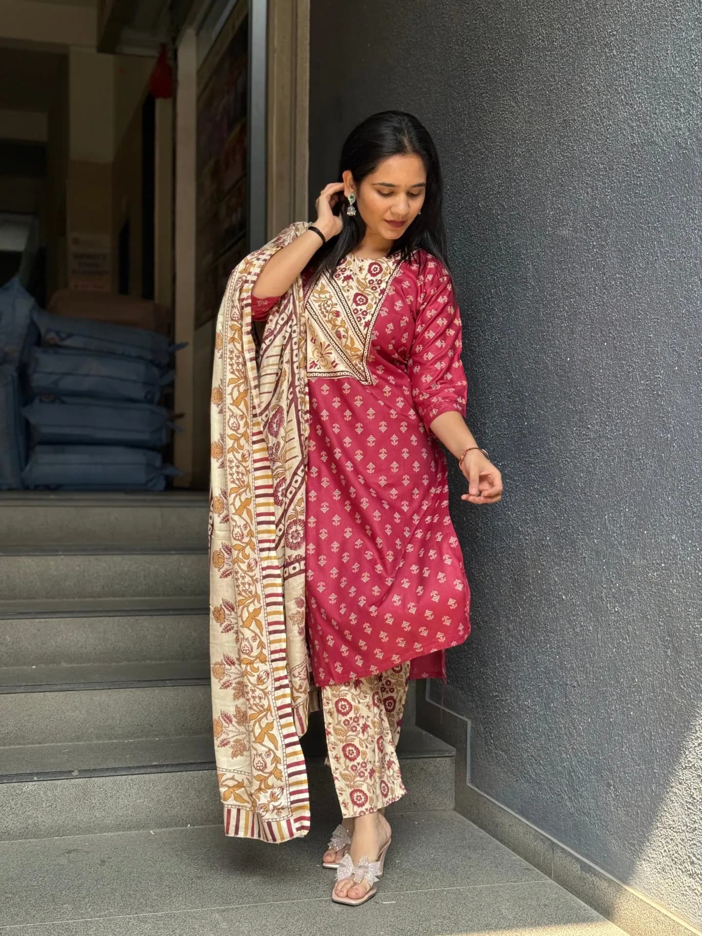 Royal Maroon Elegance Set