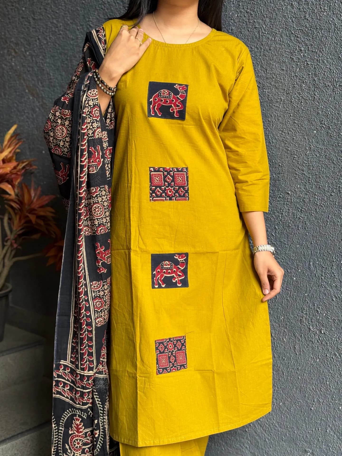 Royal Ajrakh Suit Set