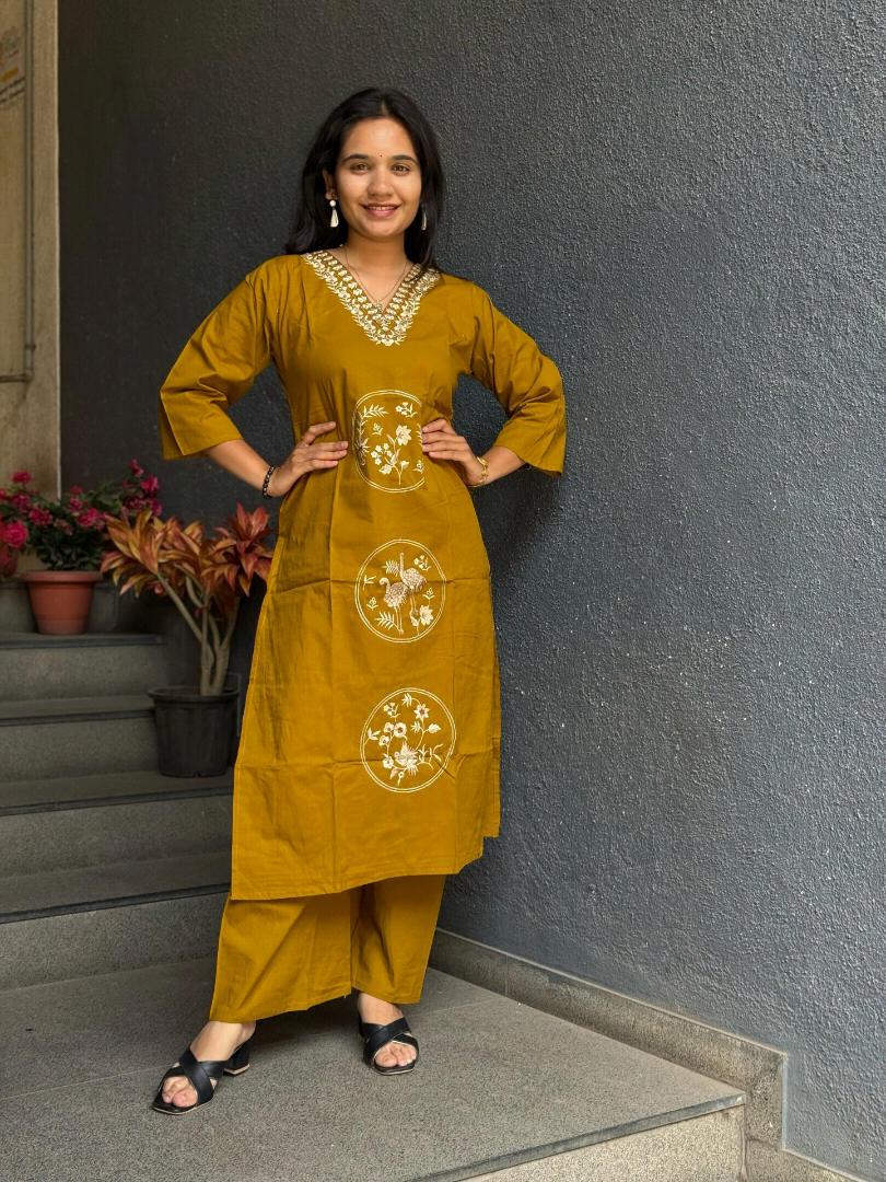 Mustard Glow Cord Set
