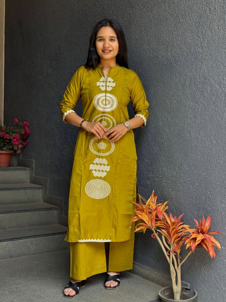 Mustard Heritage Cord Set
