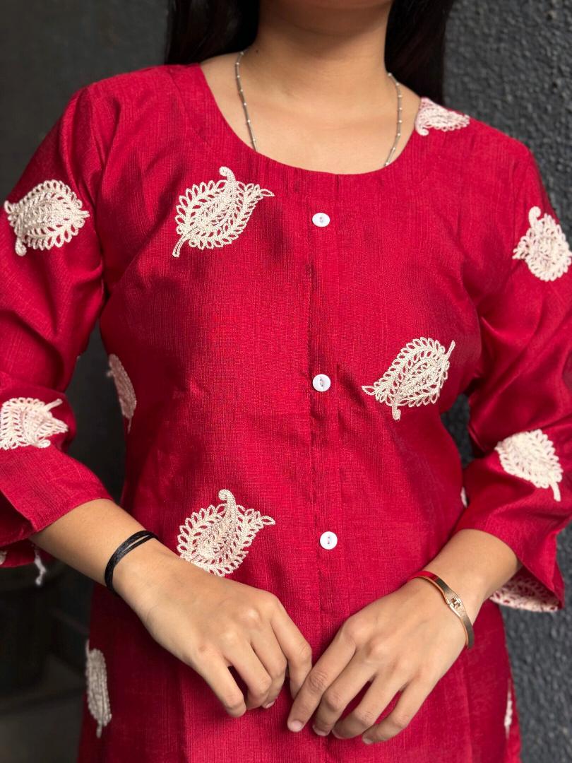 Ruby Leaf Cord Set